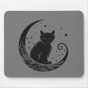 Alfombrilla De Ratón Gráfica vectorial de canto bajo la luna