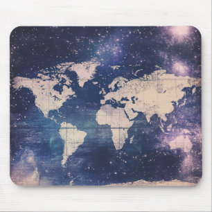 Alfombrilla De Ratón Gráfico de Astronomía Vintage Romántico Púrpura