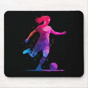 Alfombrilla De Ratón Gráfico de fútbol y fútbol, para chicas mujeres fú