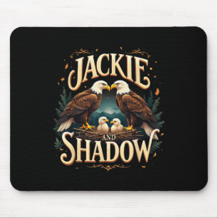 Alfombrilla De Ratón Gráfico De La Familia De Jackie Vintage Y La Sombr