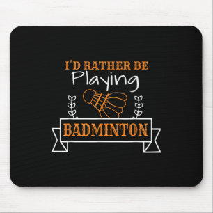 Alfombrilla De Ratón Gráfico de pelota de bádminton para un jugador de