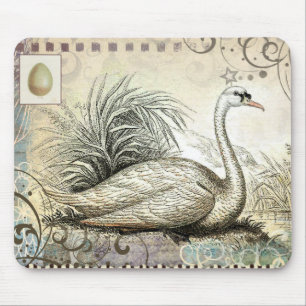 Alfombrilla De Ratón Gráfico del cisne