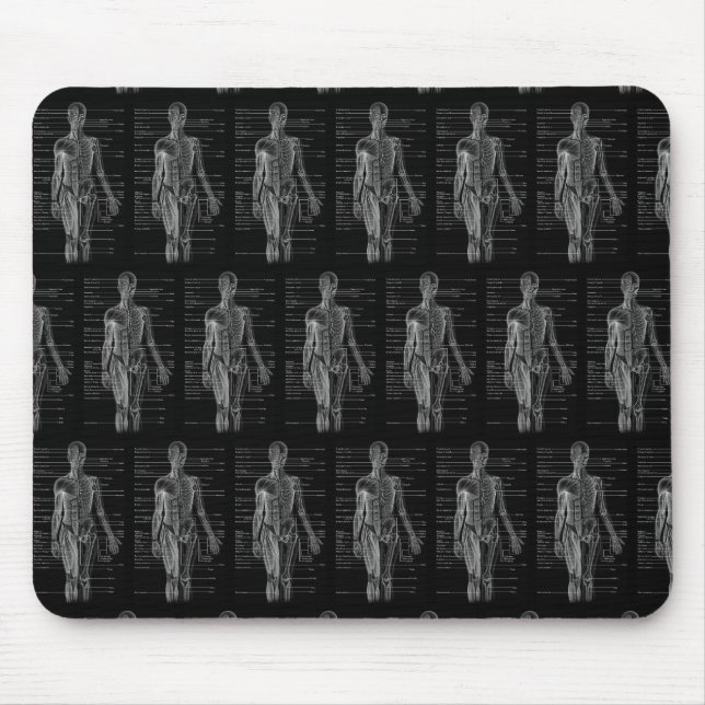 Alfombrilla De Ratón Gráfico médico de anatomía humana (Frente)