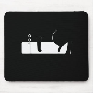 Alfombrilla De Ratón Gráfico Retro Divertido de Gato para Hombres Mujer