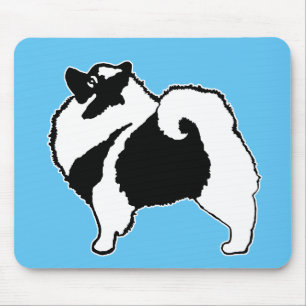 Alfombrilla De Ratón Gráficos de Keeshond - Arte de perro original lind