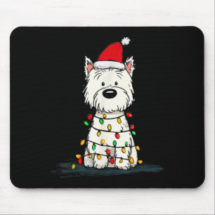Alfombrilla De Ratón Gráficos de Navidad de West Highland White Terrier