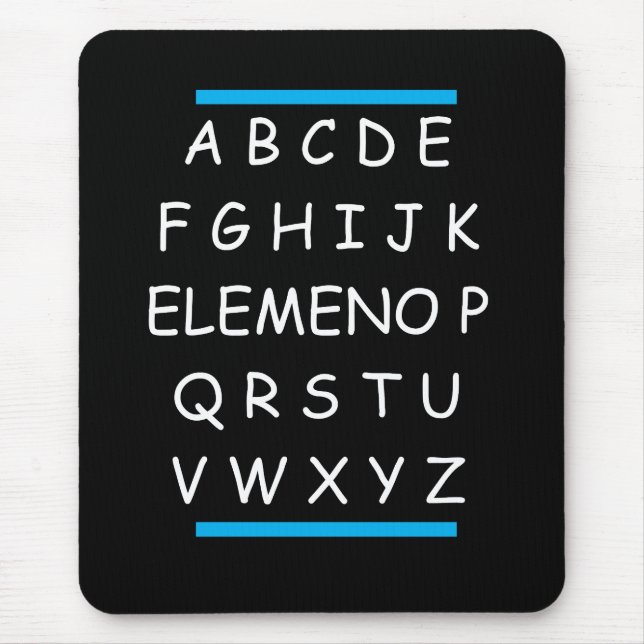 Alfombrilla De Ratón Gramática sarcástica de ABC (Frente)