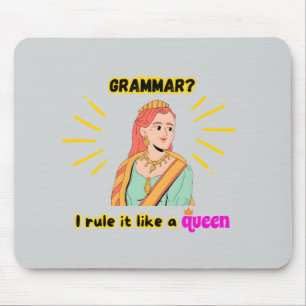 Alfombrilla De Ratón Grammar Queen Mousepad