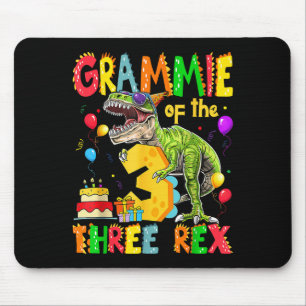 Alfombrilla De Ratón Grammie De Los Tres Rex Dinosaurio Del Niño De Cum