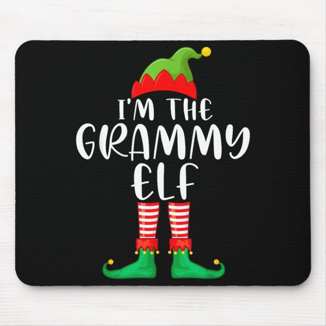 Alfombrilla De Ratón Grammy Elf Matching Family Group Christmas Party P (Frente)