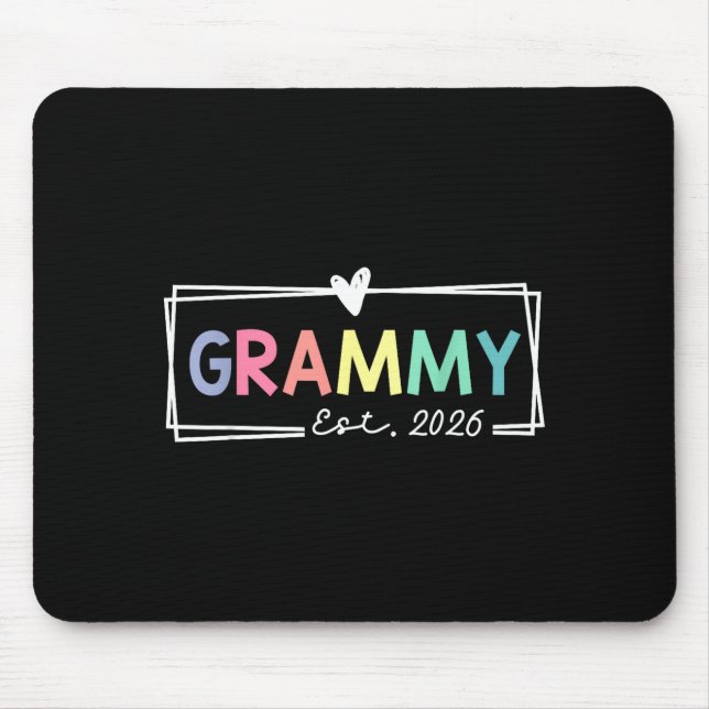 Alfombrilla De Ratón Grammy Est 2026 Promoted To Grandma 2026 For Grand (Frente)