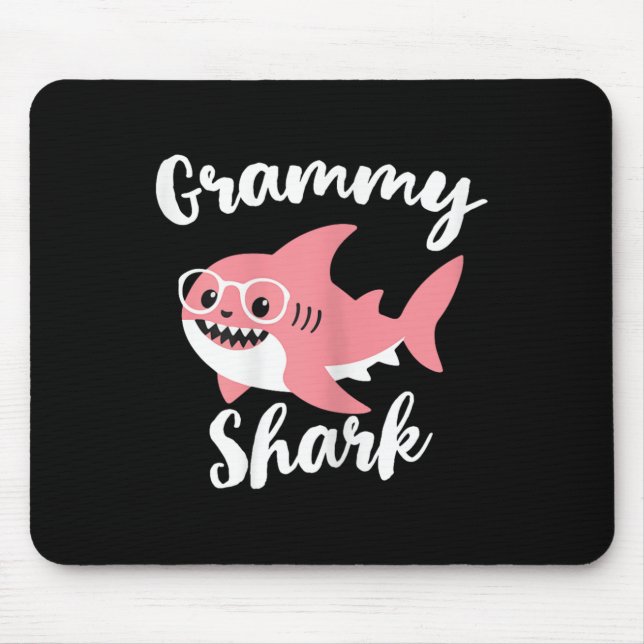 Alfombrilla De Ratón Grammy Shark Mother's Day Grandma Funny  (Frente)