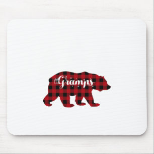 Alfombrilla De Ratón Gramps Bear Búfalo Red Plaid Mating Family