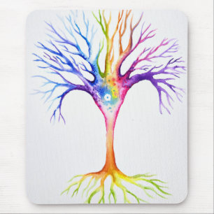 Alfombrilla De Ratón Gran árbol neuronal colorido