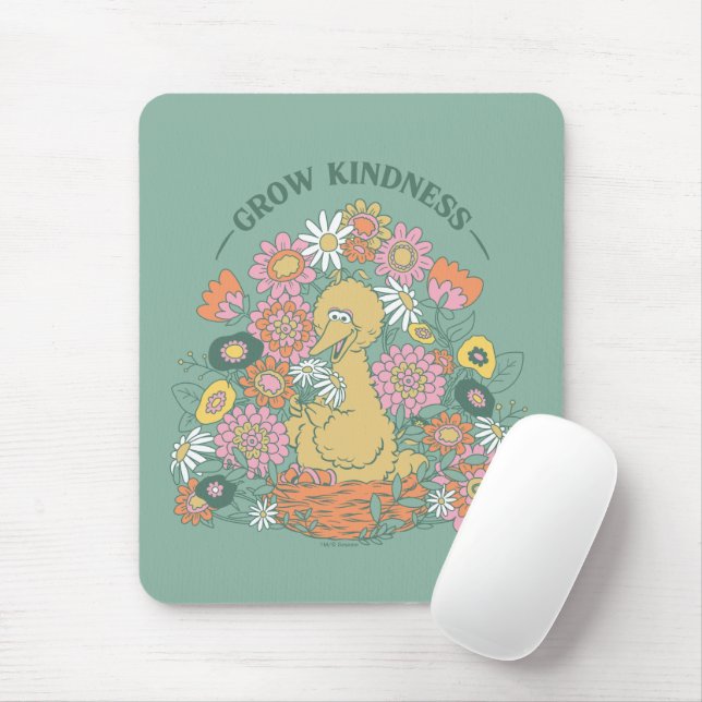 Alfombrilla De Ratón Gran Bird | Grow Kindness Floral Graphic (Con ratón)