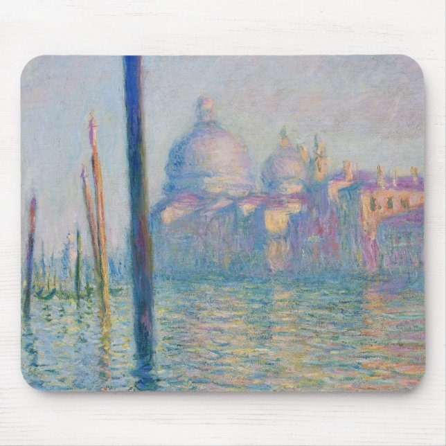 Alfombrilla De Ratón Gran Canal Monet Venecia Italia Pintura clásica (Frente)
