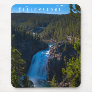 Alfombrilla De Ratón Gran Cañón de las Cataratas Superiores de Yellowst
