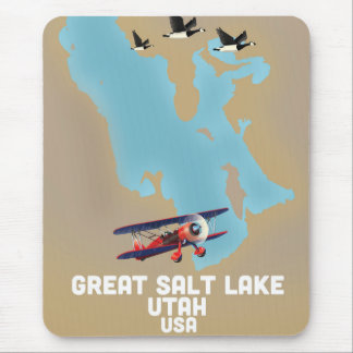 Alfombrilla De Ratón Gran cartel de viaje del lago Salado, Utah