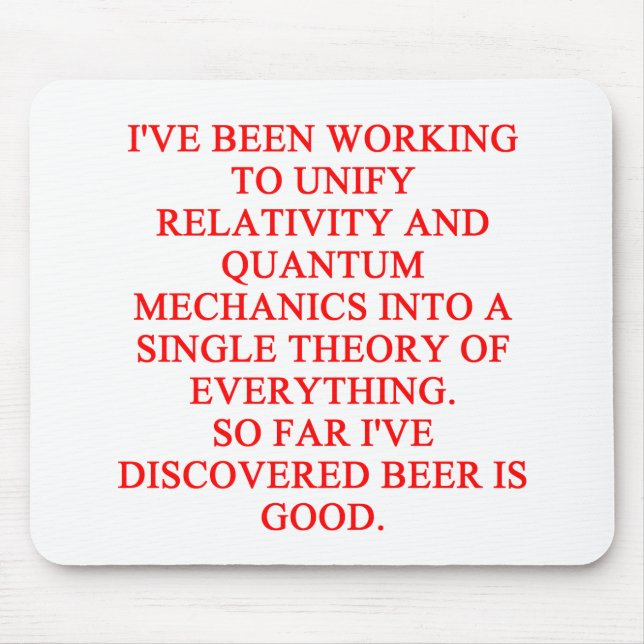 Alfombrilla De Ratón gran chiste del phisics (Frente)