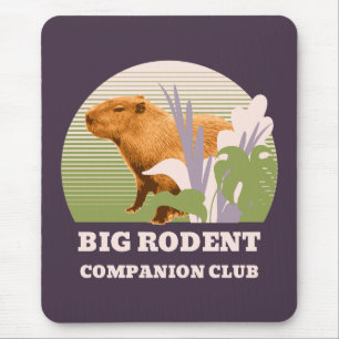 Alfombrilla De Ratón Gran Club de Compañeros de Roedores Capibara