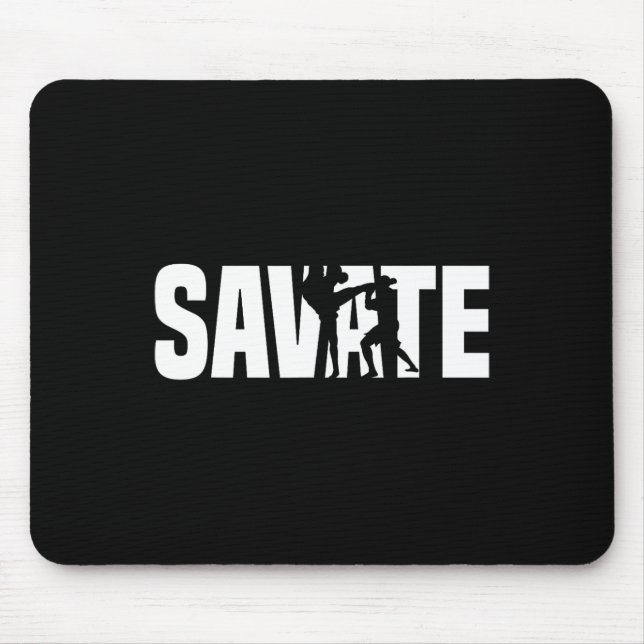 Alfombrilla De Ratón Gran conjunto de boxeo Savate patada Mma Kickboxin (Frente)