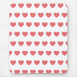 Alfombrilla De Ratón Gran corazón rojo con corazones pequeños