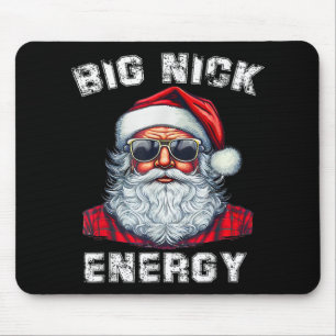 Alfombrilla De Ratón Gran Energía de Nick Santa Divertido Navidad _1 