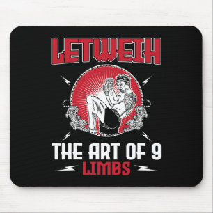 Alfombrilla De Ratón Gran equipo de boxeo Lethwei Kick Mma Kickboxing