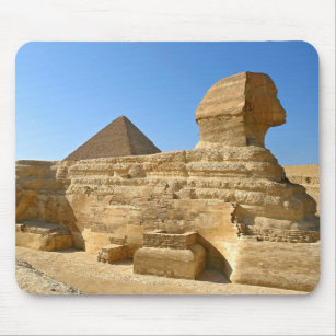 Alfombrilla De Ratón Gran Esfinge de Giza con pirámide Khafre - Egipto