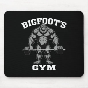 Alfombrilla De Ratón Gran Gimnasio Funny Sasquatch Bodybuilding Weightl
