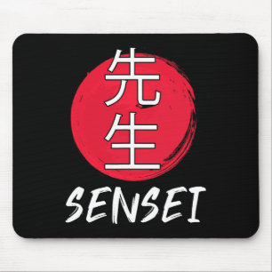 Alfombrilla De Ratón Gran Karate Sensei Enfrentamiento japonés Desig
