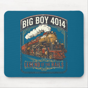 Alfombrilla De Ratón Gran locomotora de vapor Big boy 4014 tren vintage
