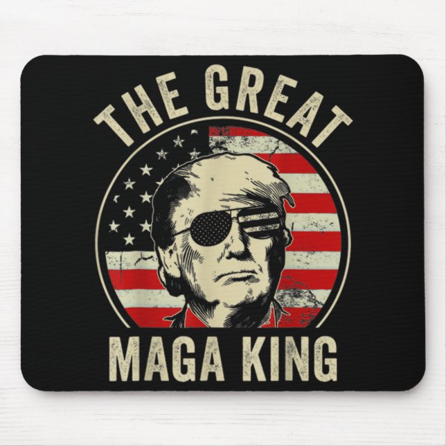 Alfombrilla De Ratón Gran MAGA Rey Trump Biden Política Ultra Mega P (Frente)