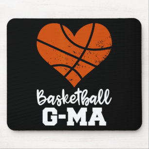 Alfombrilla De Ratón Gran mamá de baloncesto divertido Baloncesto Heart