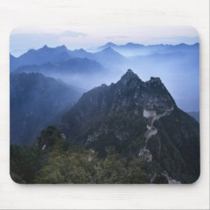 Alfombrilla De Ratón Gran Muralla en la niebla de la mañana temprano, C