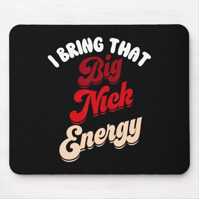 Alfombrilla De Ratón Gran Nick Energy Santa Xmas Navidades divertidos S (Frente)