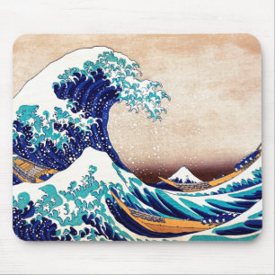 Alfombrilla De Ratón Gran ola de arte japonés vintage de Kanagawa