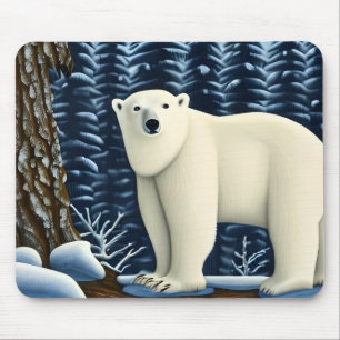 Alfombrilla De Ratón Gran Oso Blanco Del Norte