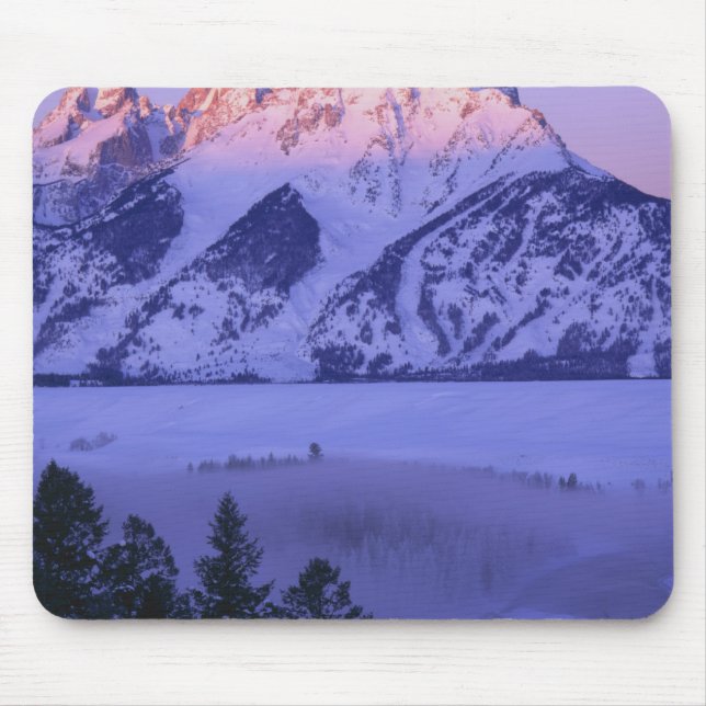 Alfombrilla De Ratón GRAN PARQUE NACIONAL TETON, WYOMING. EE.UU. Niebla (Frente)