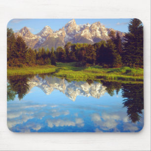 Alfombrilla De Ratón Grand Tetons reflejados en el río Snake