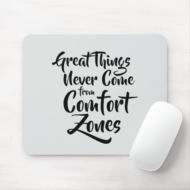 Alfombrilla De Ratón Grandes cosas que nunca vienen de la cita de las z (Con ratón)