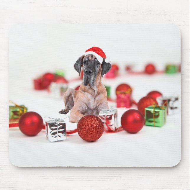Alfombrilla De Ratón Grandes Navidades de perros cubanos (Frente)