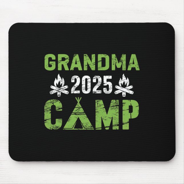 Alfombrilla De Ratón Grandma Camp 2025 Family Vacation Summer Camping C (Frente)