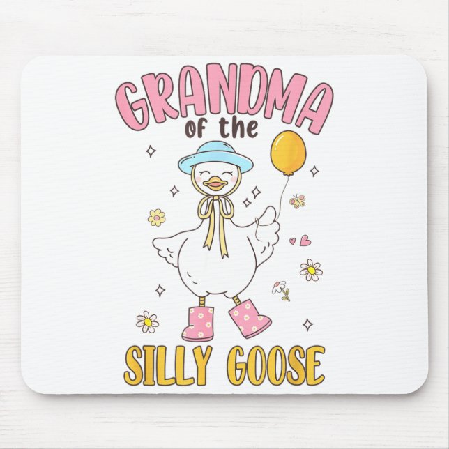 Alfombrilla De Ratón Grandma Of The Silly Goose First Birthday Family M (Frente)
