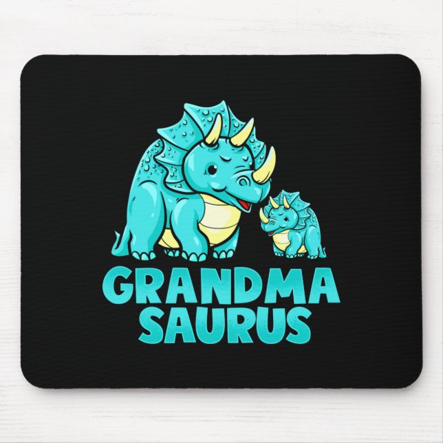 Alfombrilla De Ratón Grandma Saurus Funny Grandmasaurus Dinosaur  (Frente)