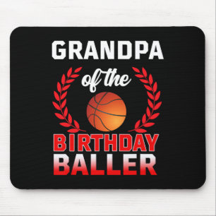 Alfombrilla De Ratón GRANDPA Del Tema Del Baloncesto Baller De Cumpleañ