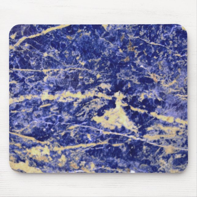 Alfombrilla De Ratón Granito azul, mármol azul, piedra azul (Frente)