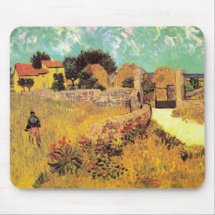 Alfombrilla De Ratón Granja en Provenza por Vincent van Gogh van Gogh