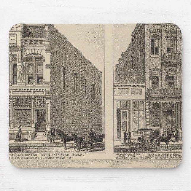 Alfombrilla De Ratón Granja Kaw Valley, Marion y Topeka, Kansas (Frente)
