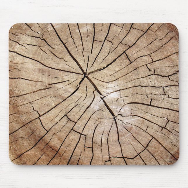 Alfombrilla De Ratón Grano de madera agrietado Mousepad (Frente)